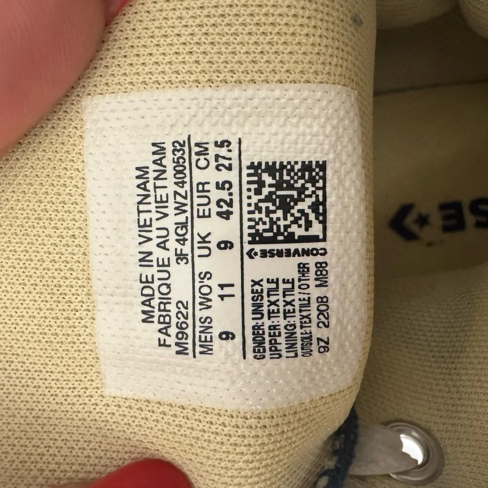 Converse Chuck Taylor All Star Canvas Hi Top Unisex sneakers Men’s 9/ women’s 11 - Picture 10 of 10